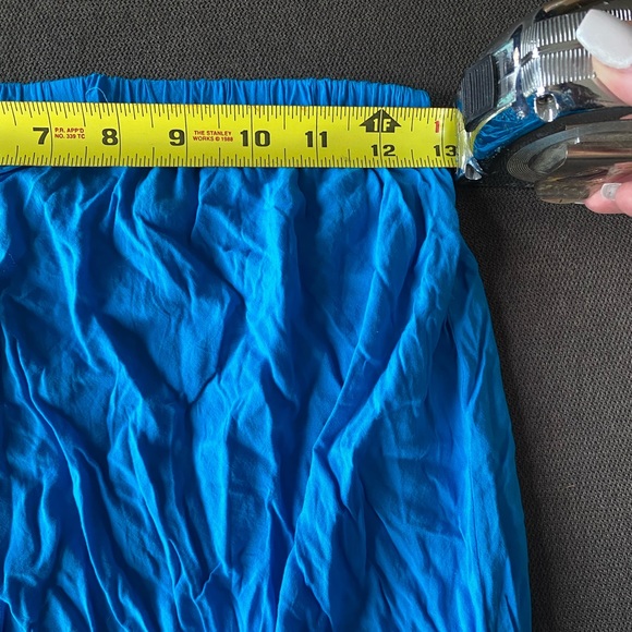 elan - Long Blue Strapless Maxi Dress - Picture 11 of 12